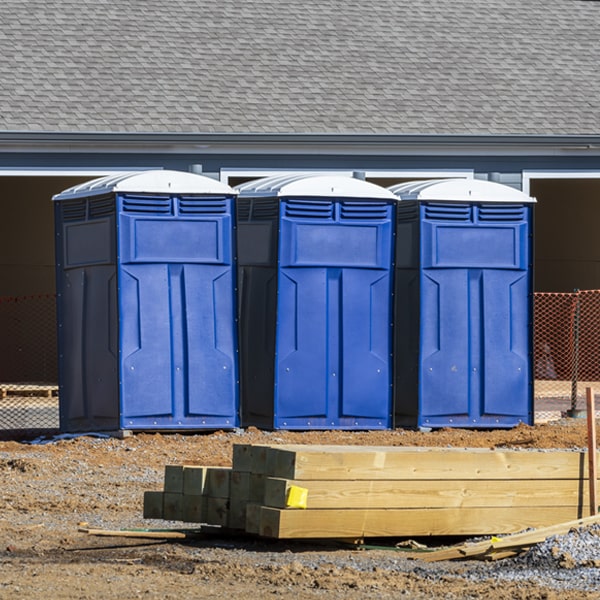 what is the expected delivery and pickup timeframe for the portable toilets in Mcgrew